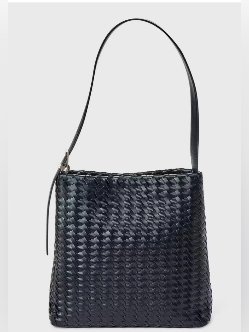 a new day Woven Shoulder Bag in Black